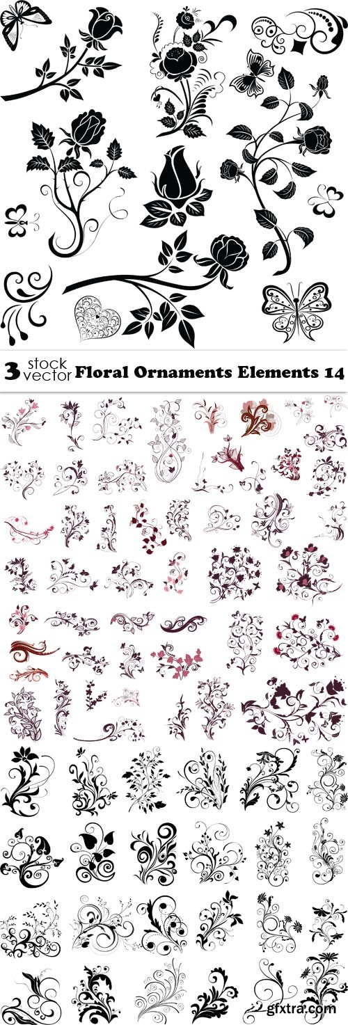 Vectors - Floral Ornaments Elements 14
