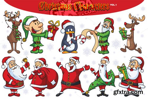 Christmas Vector Characters Vol 1