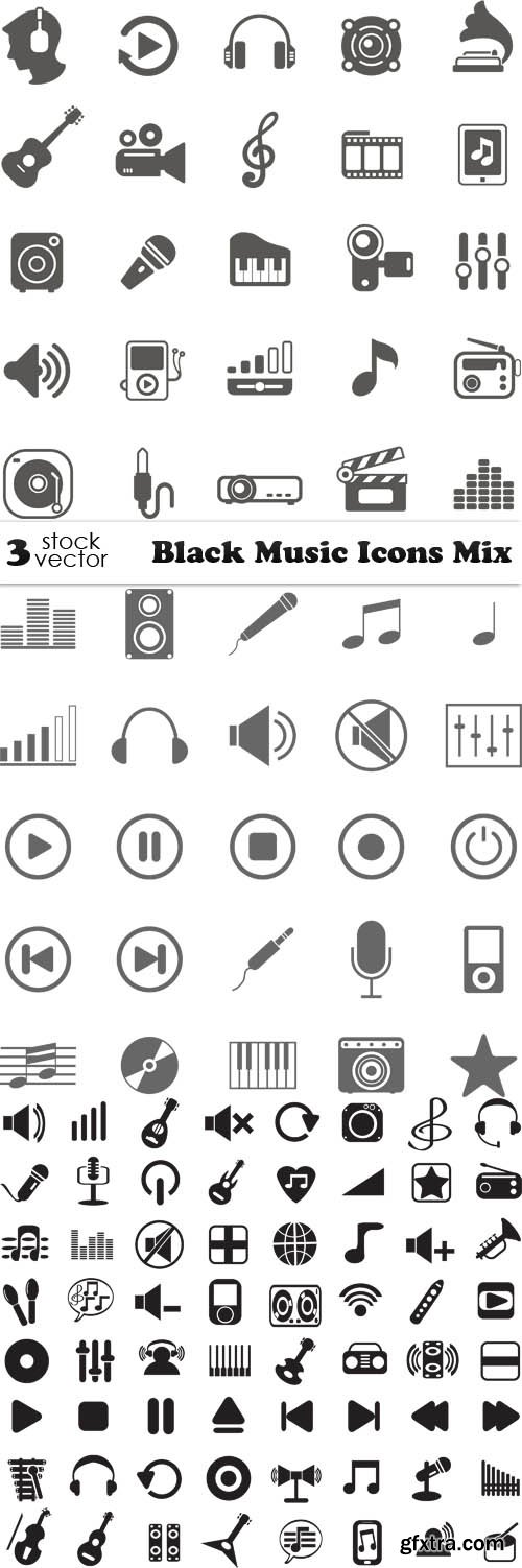 Vectors - Black Music Icons Mix