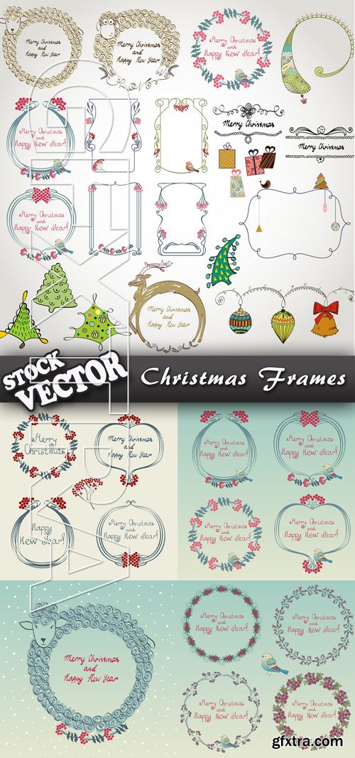 Stock Vector - Christmas Frames