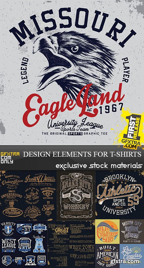 Design Еlements for T-Shirts 25xEPS