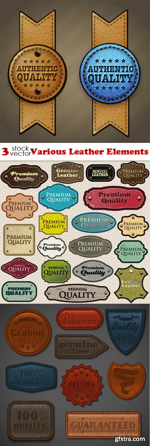 Vectors - Various Leather Elements