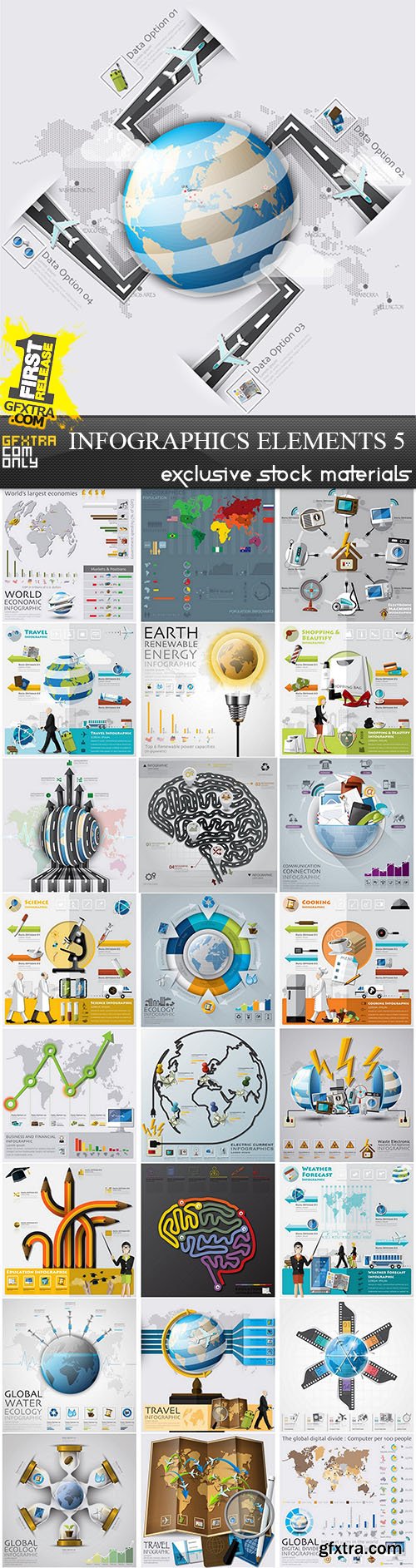 Infographics Elements 5, 25xEPS