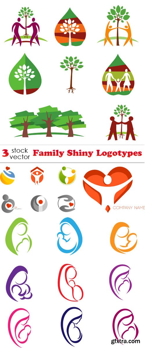 Vectors - Family Shiny Logotypes