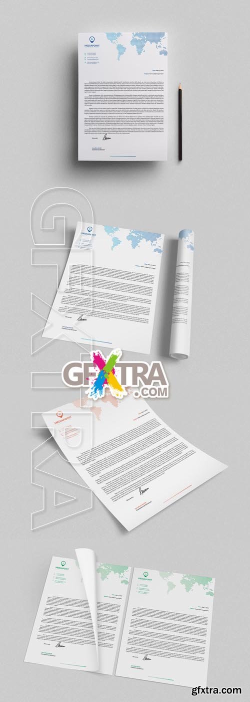 Corporate Letterhead 3 with MS Word