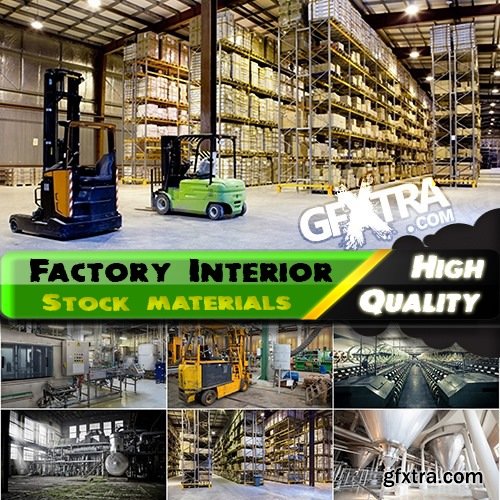 Factory Interior Stock Images 1, 25xJPG