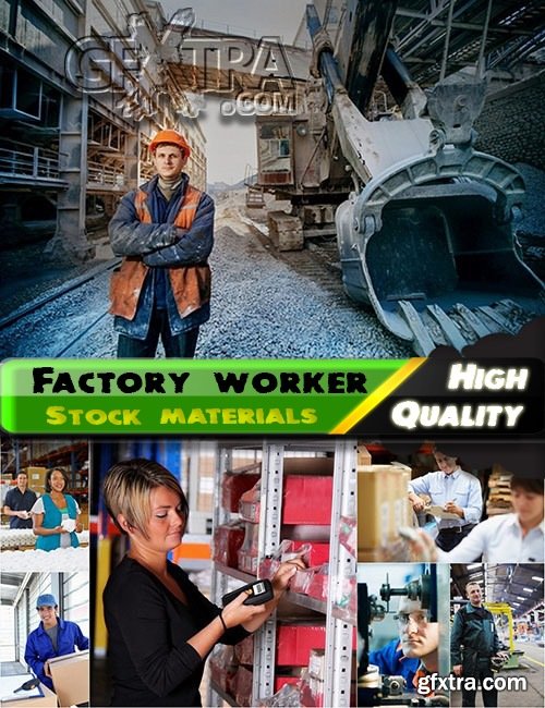 Factory Worker Stock Images 25xJPG