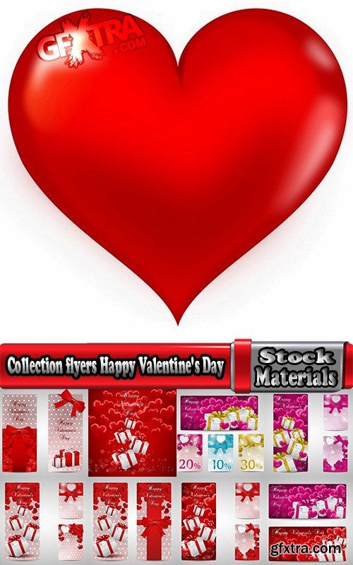 Collection flyers Happy Valentine\'s Day #6-25 Eps