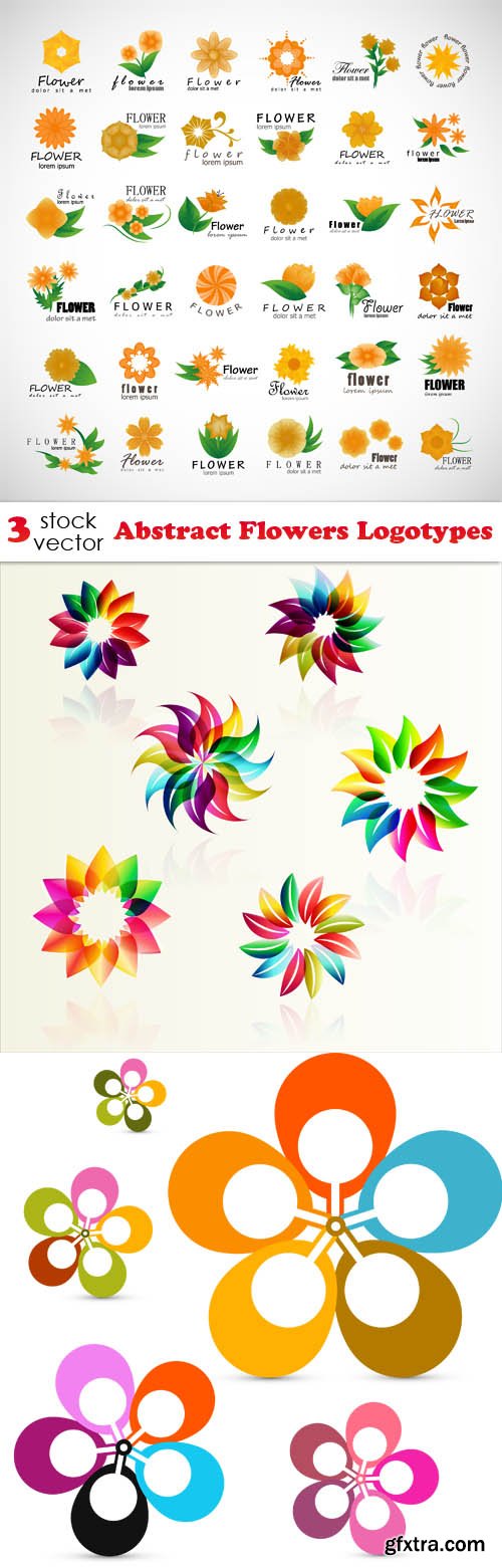 Vectors - Abstract Flowers Logotypes