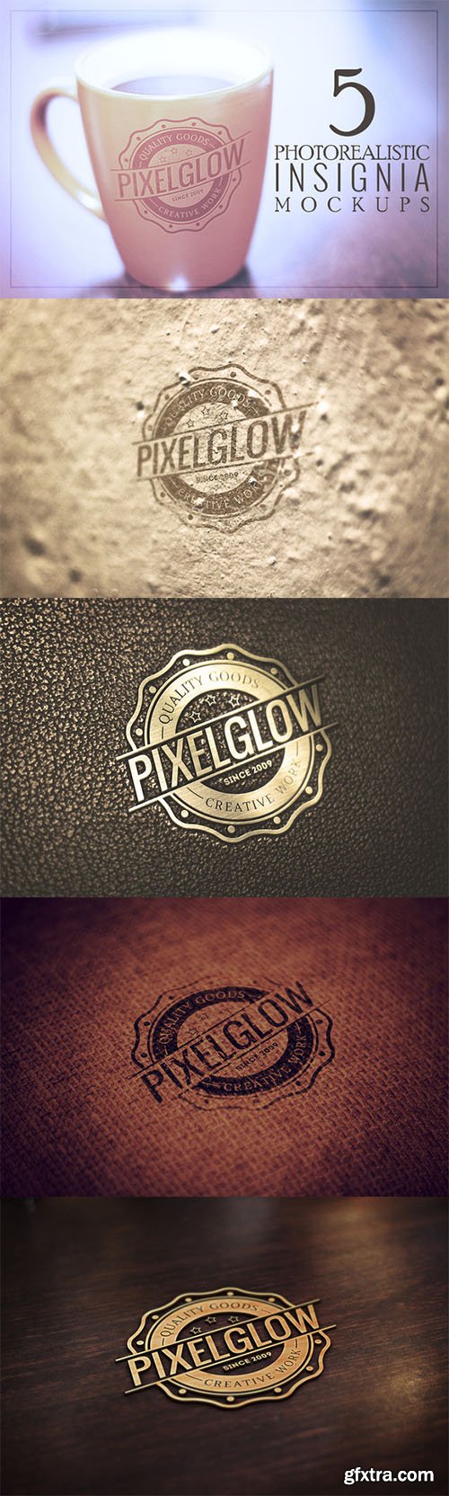 CM - Pixelglow Logo/Insignia Mockups