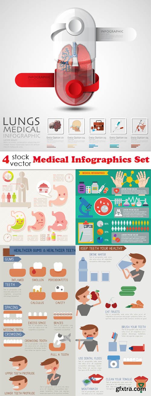 Vectors - Medical Infographics Set