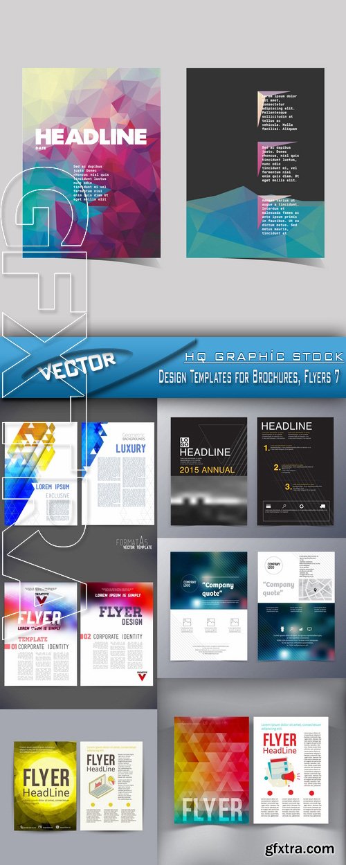 Stock Vector - Design Templates for Brochures, Flyers 7