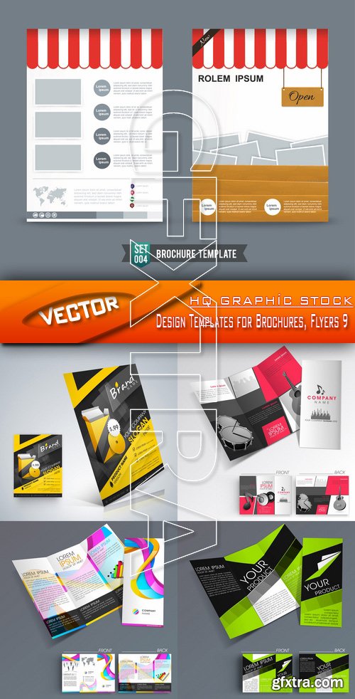 Stock Vector - Design Templates for Brochures, Flyers 9