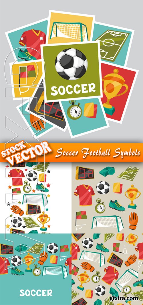 Stock Vector - Soccer Football Symbols