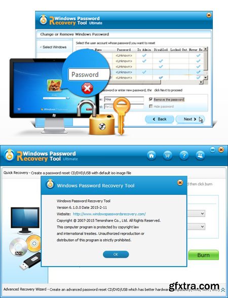 Win Password Recovery Tool Ultimate 6.1.0
