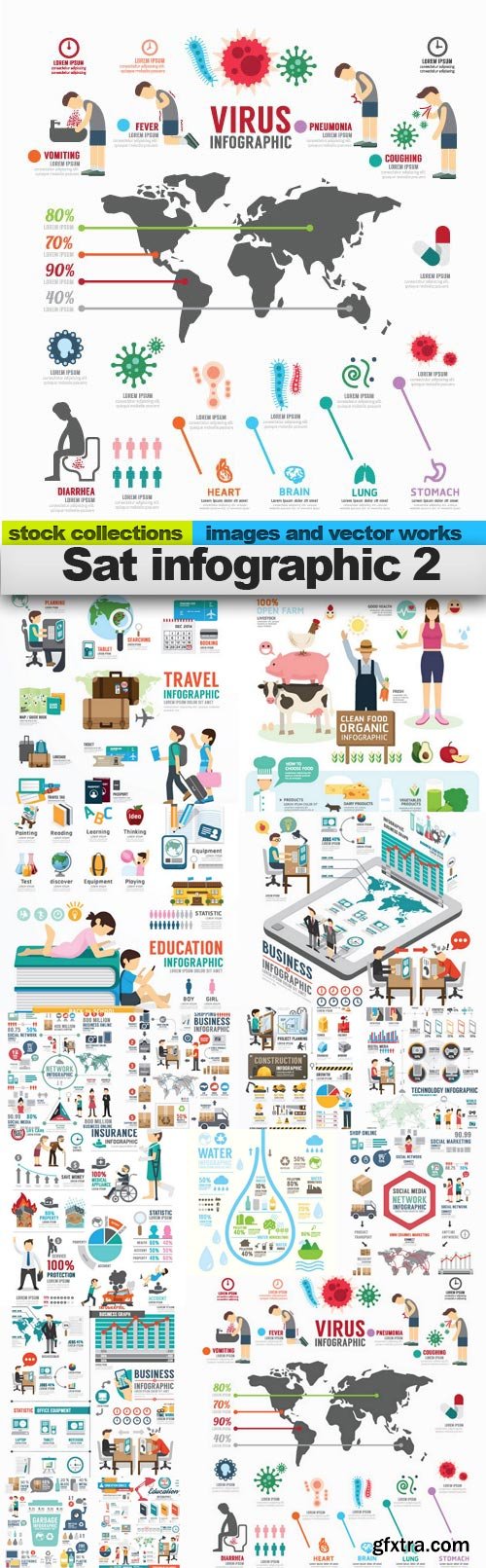 Sat infographic 2, 15 x EPS