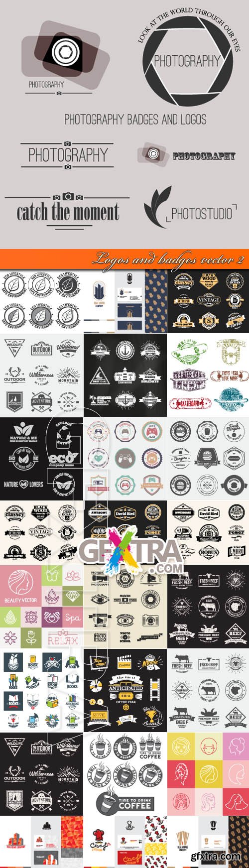 Logos and badges vector 2
