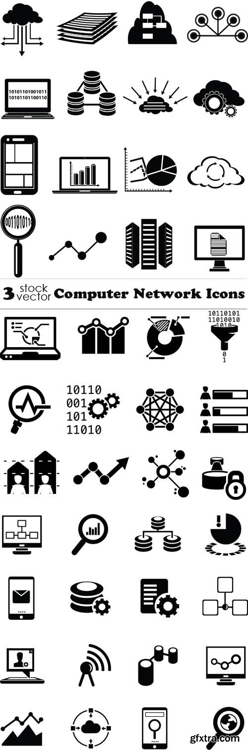 Vectors - Computer Network Icons