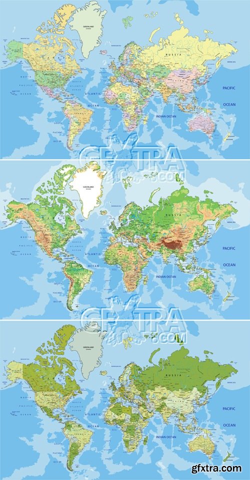 World Maps Vector