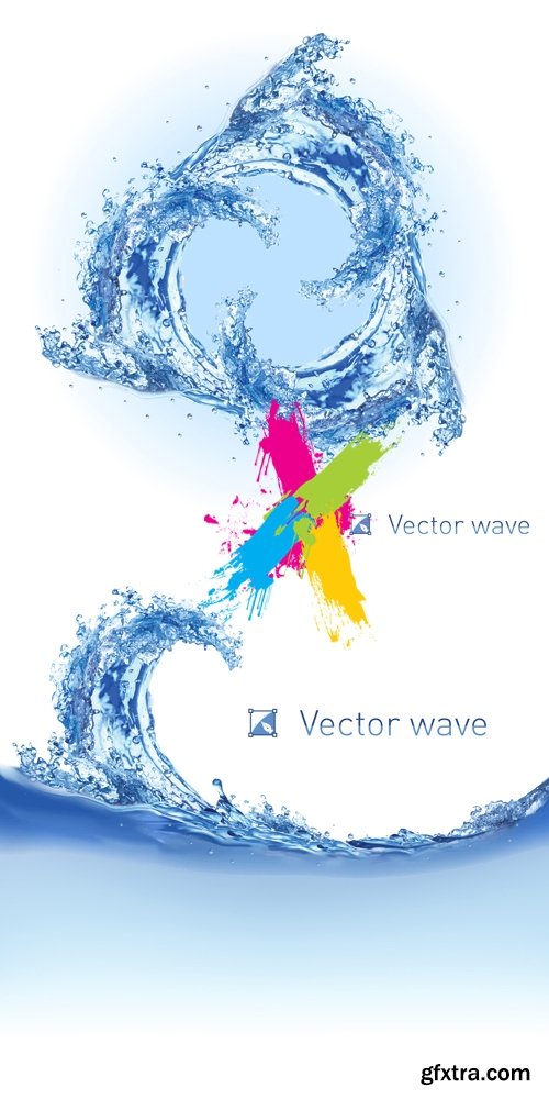 Water Splashes Vector 2