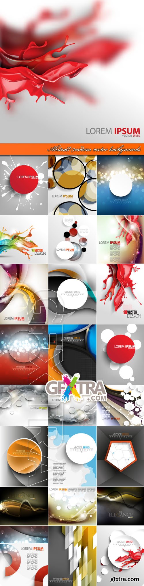 Abstract modern vector backgrounds