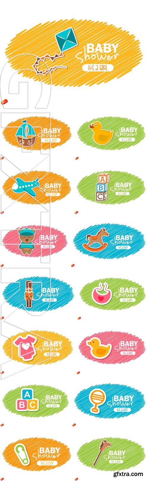 Stock Vectors -Baby shower design, vector illustration eps10 graphic