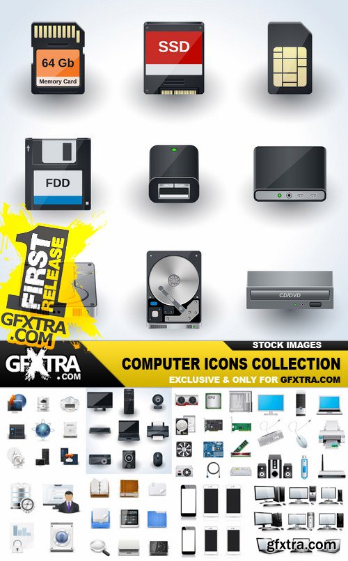 Computer Icons Collection - 25 Vector