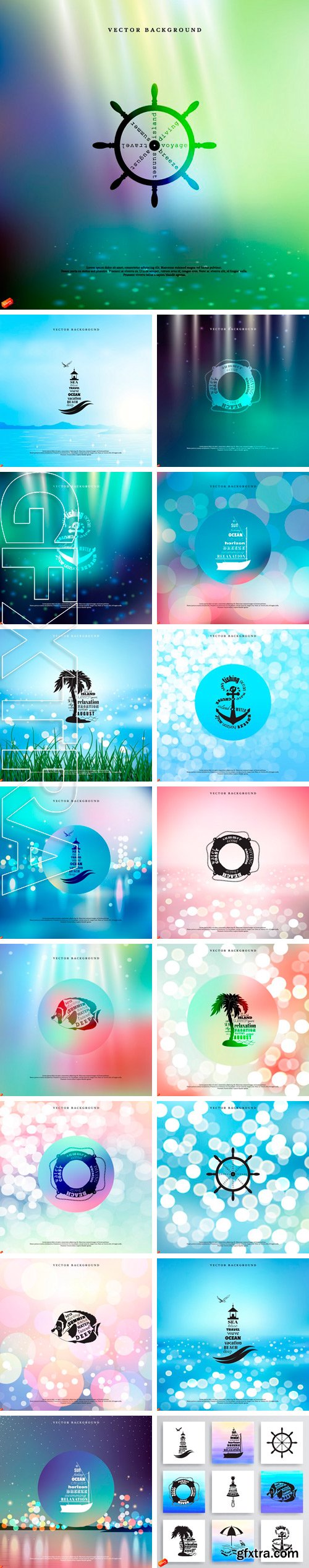 Stock Vectors - Vector blurred background. Marine style