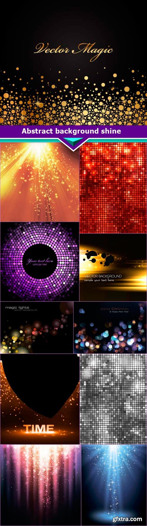 Abstract background shine 11x EPS