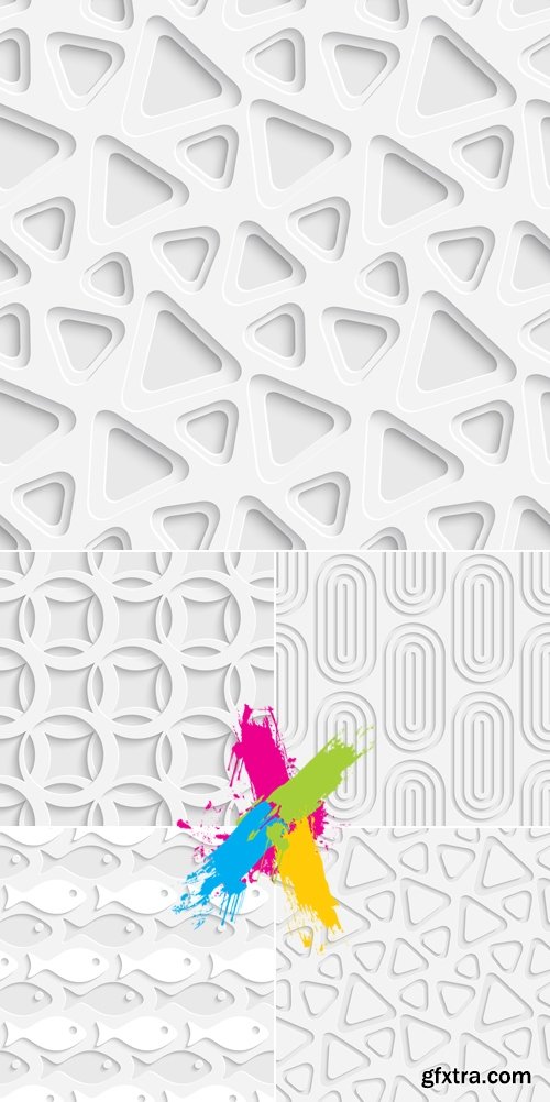 White Abstract Backgrounds Vector 3