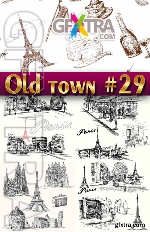 Old Town #29 - Stock Vector