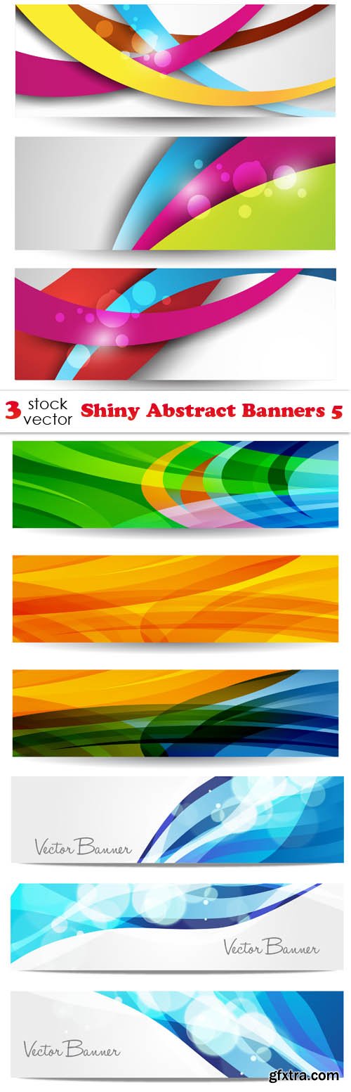 Vectors - Shiny Abstract Banners 5