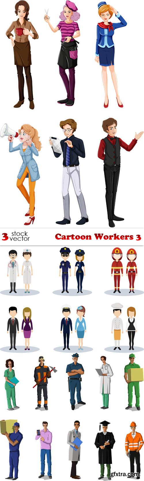 Vectors - Cartoon Workers 3