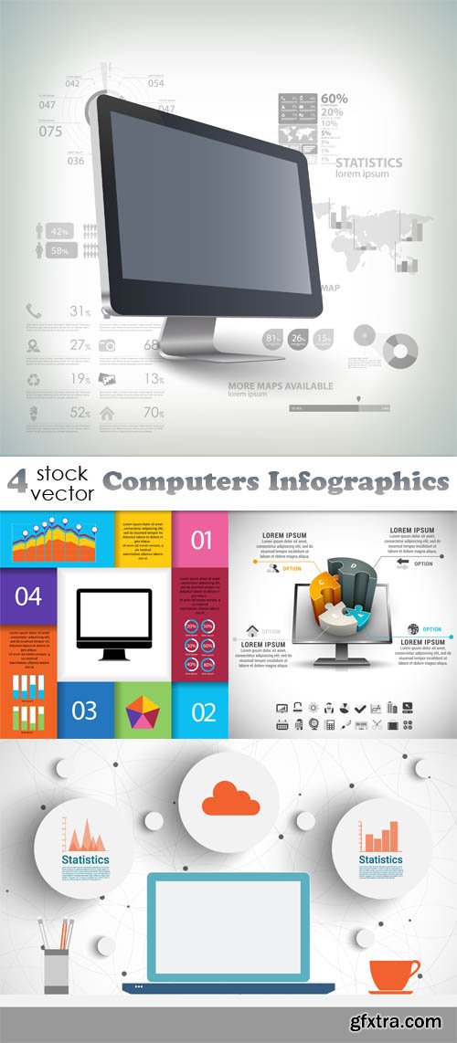 Vectors - Computers Infographics