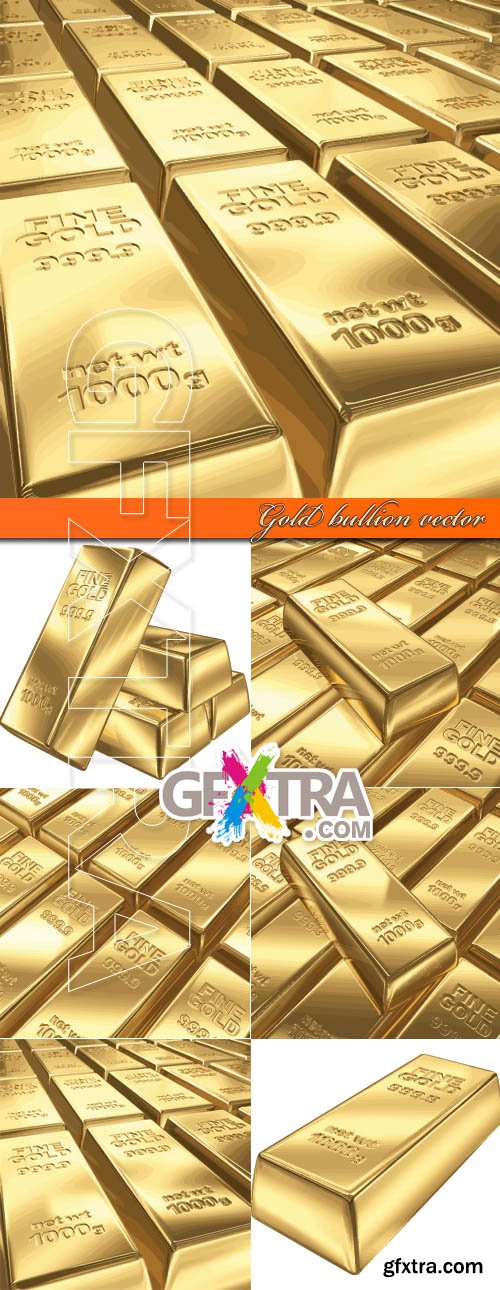 Gold bullion vector