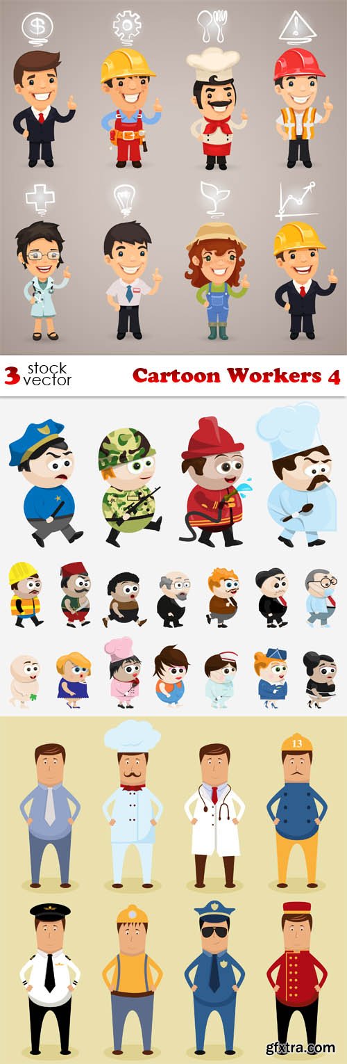 Vectors - Cartoon Workers 4