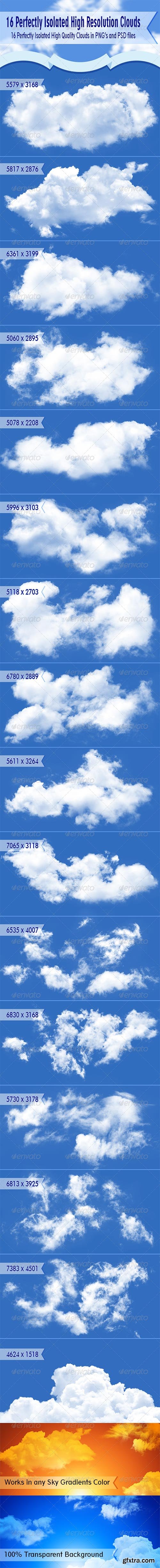 GraphicRiver - Isolated Clouds 8187939