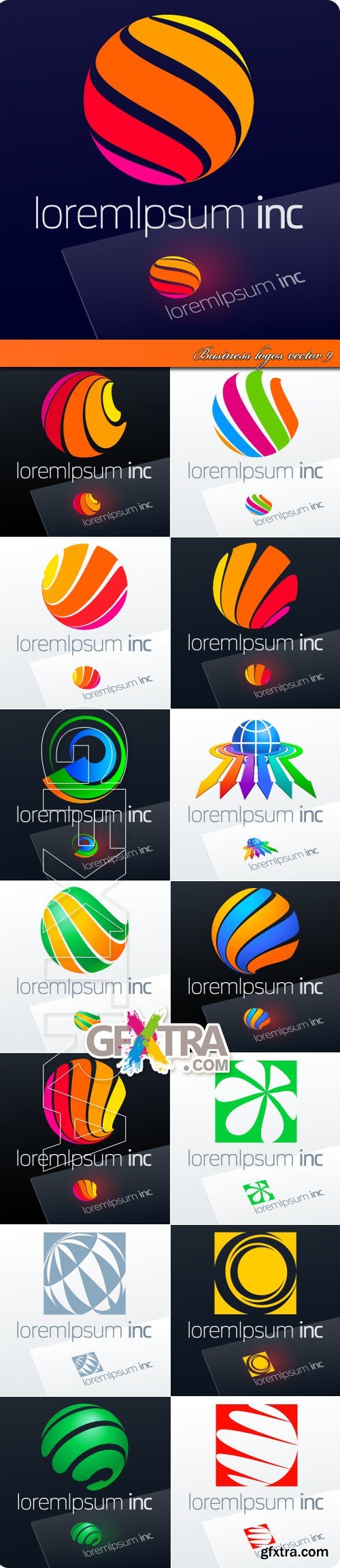 Business logos vector 9