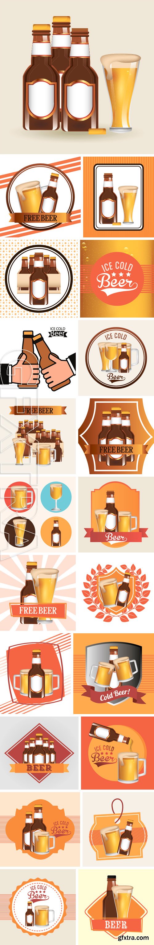 Stock Vectors - Cold beer design, vector illustration graphic