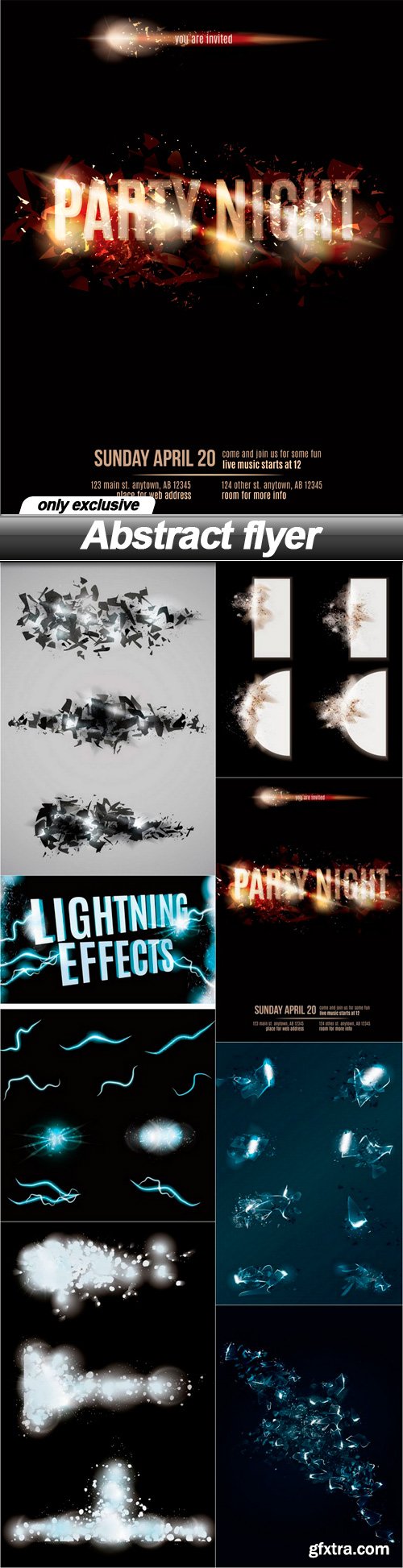 Abstract flyer - 7 EPS