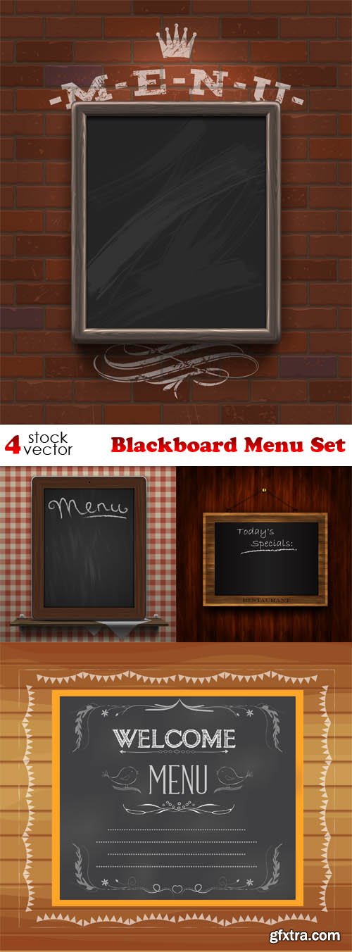 Vectors - Blackboard Menu Set