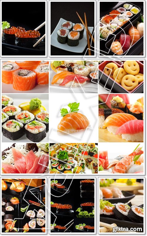 Sushi. Japanese Food - Stock photo