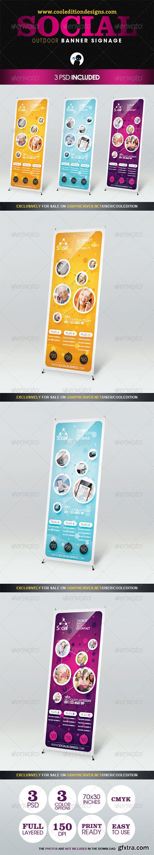 GraphicRiver - Social - Outdoor Banner Signage