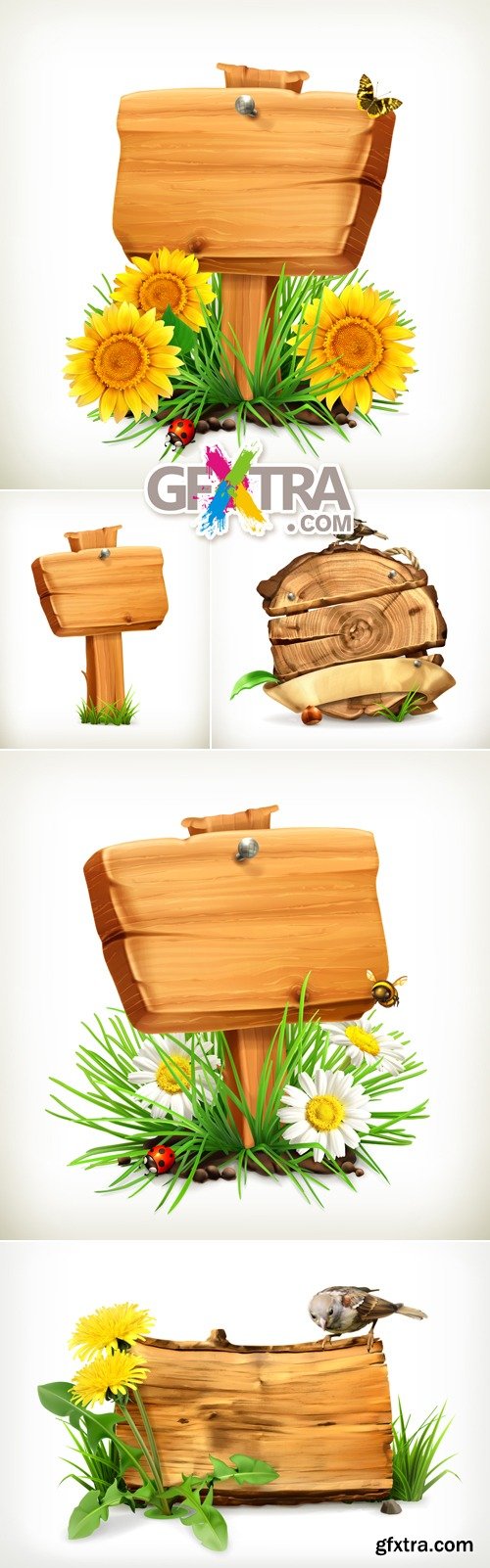 Wooden Boards Vector 3