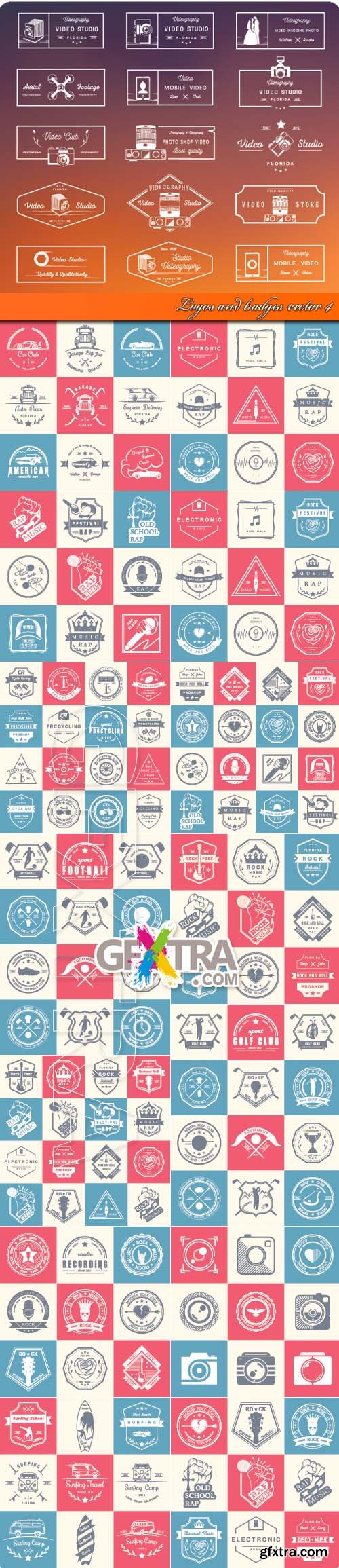 Logos and badges vector 4