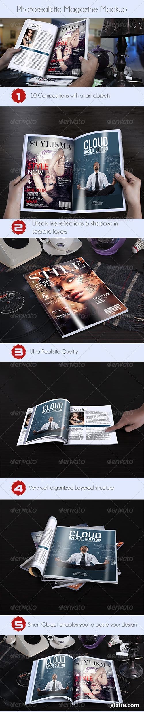 GraphicRiver - Ultra Realistic Magazine Mockup