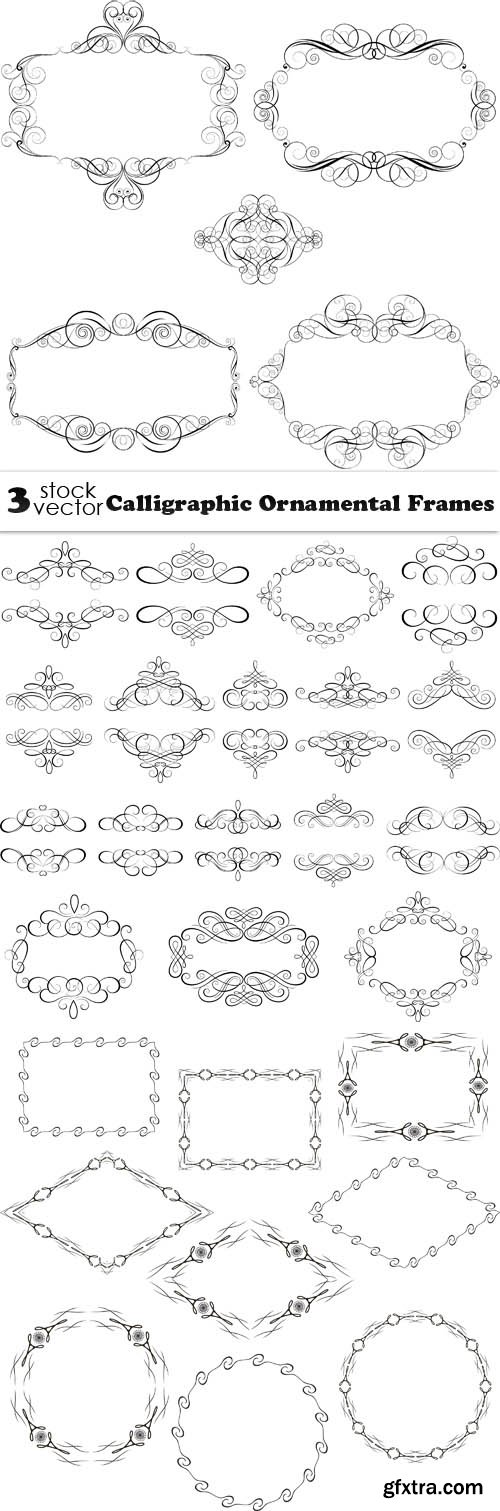 Vectors - Calligraphic Ornamental Frames
