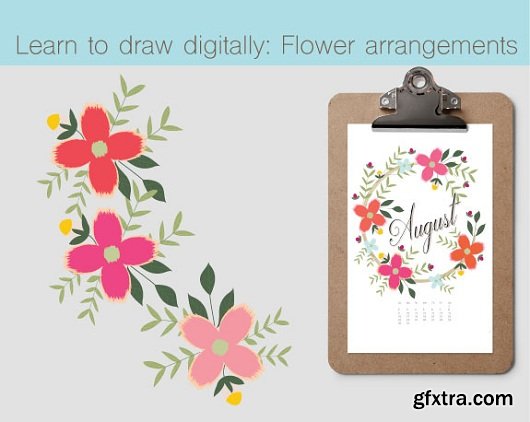 Learn to Draw Digitally: flower arrangements