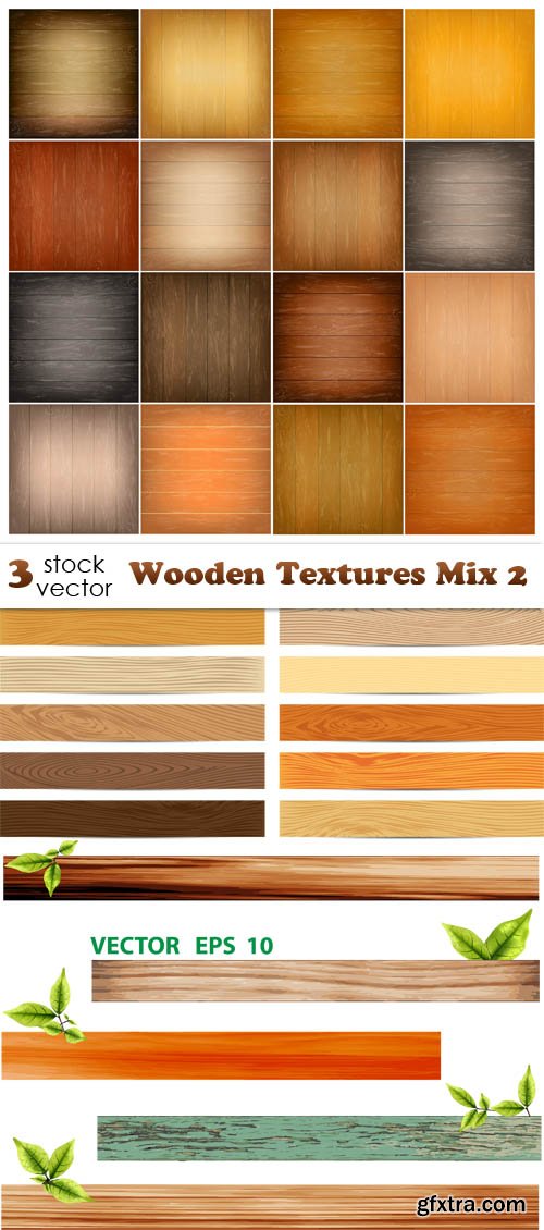 Vectors - Wooden Textures Mix 2