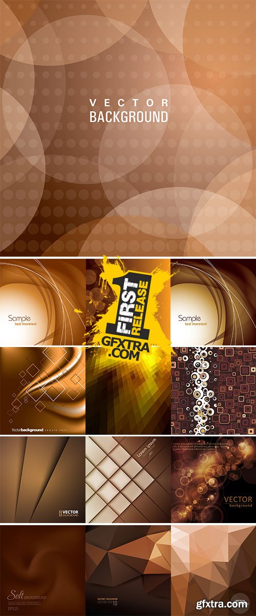Abstract brown background vectors